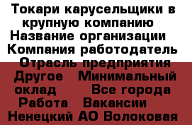 Токари-карусельщики в крупную компанию › Название организации ­ Компания-работодатель › Отрасль предприятия ­ Другое › Минимальный оклад ­ 1 - Все города Работа » Вакансии   . Ненецкий АО,Волоковая д.